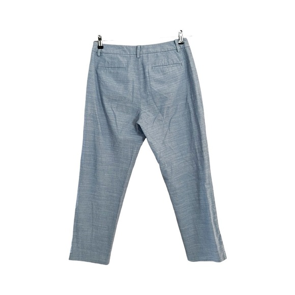 TALBOTS Relaxed Chino Ankle Cotton Summer Pants Light Blue Sz 8 - Picture 3 of 6
